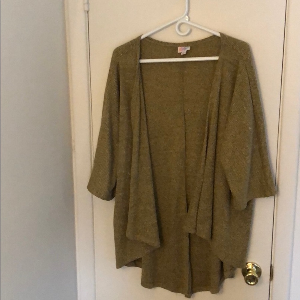 LuluRoe Lindsey Gold Heathered